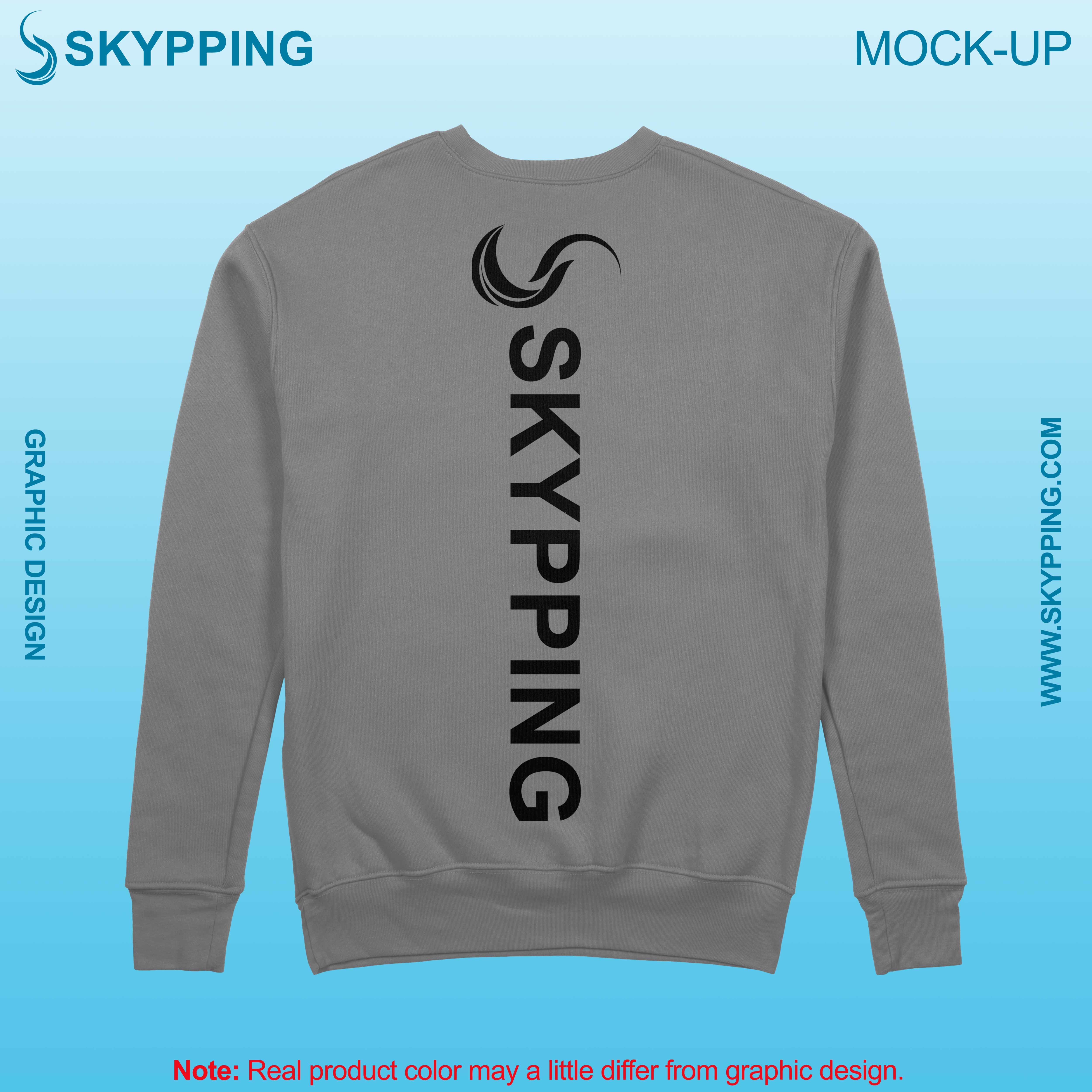 Sweatshirt with set-in style sleeve